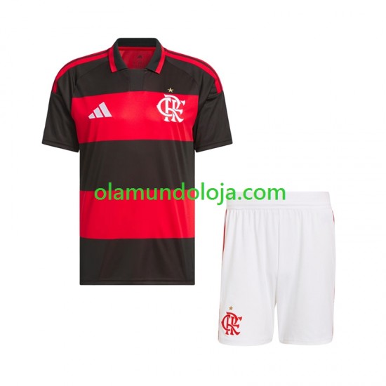 Camisola CR Flamengo Criança Equipamento Primeiro 2026-2027 Manga Curta
